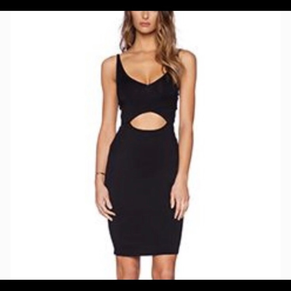 Rachel Pally Black Cutout Mini Dress M